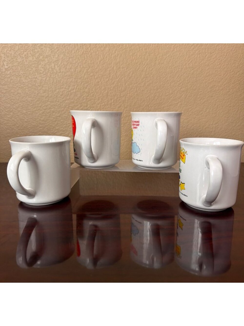 1983 Astrosniks Coffee Mugs Bully Figuren Star Power Korea Set of 4 - Picture 2 of 15